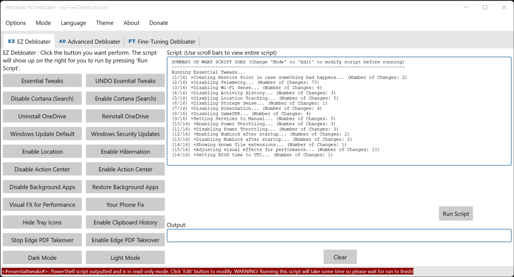 Windows 10 Debloater Tool Debloat GUI (Updated Jan 12, 2024! V2.6.5