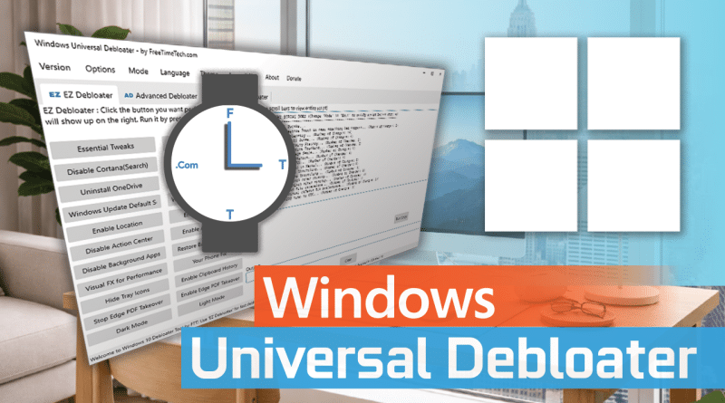 Windows Universal Debloater Tool | Debloat GUI (Updated Feb 22, 2024! V1.0.1)