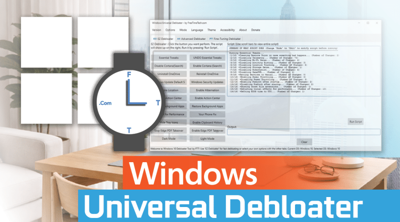 Windows Universal Debloater Tool | Debloat GUI (Updated Feb 22, 2024! V1.0.2)